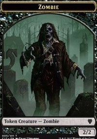 Zombie // Gold Double-Sided Token [Commander 2017 Tokens] | Silver Goblin