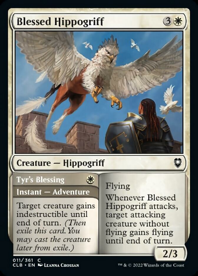Blessed Hippogriff // Tyr's Blessing [Commander Legends: Battle for Baldur's Gate] | Silver Goblin