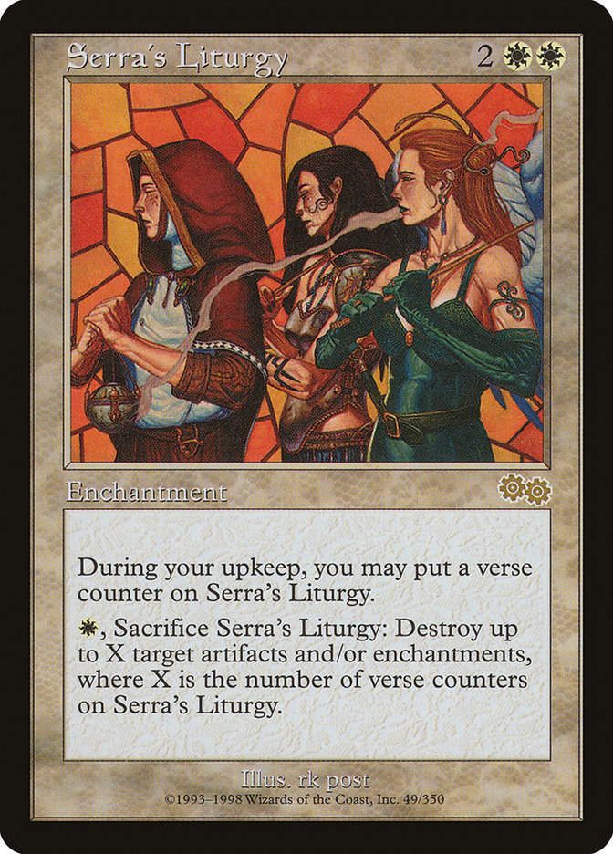 Serra's Liturgy [Urza's Saga] | Silver Goblin