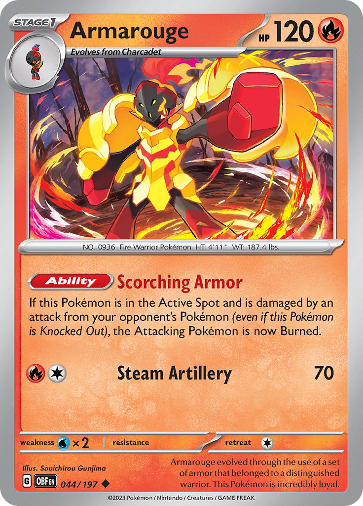 Armarouge (044/197) [Scarlet & Violet: Obsidian Flames] | Silver Goblin