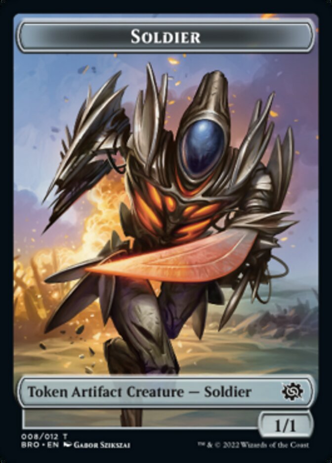 Soldier Token (008) [The Brothers' War Tokens] | Silver Goblin