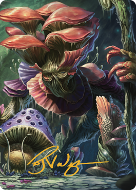 Myconid Spore Tender Art Card (Gold-Stamped Signature) [Commander Legends: Battle for Baldur's Gate Art Series] | Silver Goblin