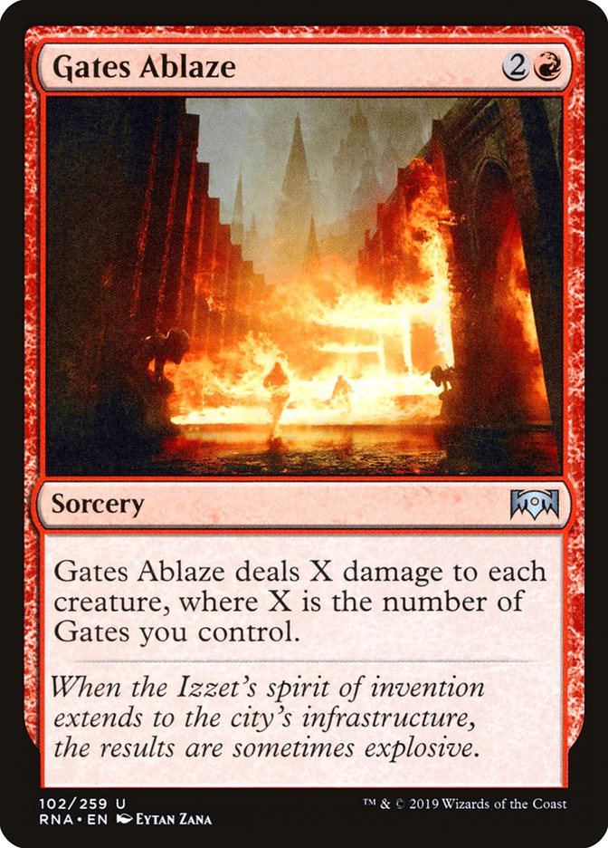 Gates Ablaze [Ravnica Allegiance] | Silver Goblin