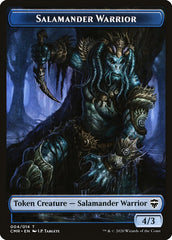 Salamander Warrior // Thrull Double-Sided Token [Commander Legends Tokens] | Silver Goblin
