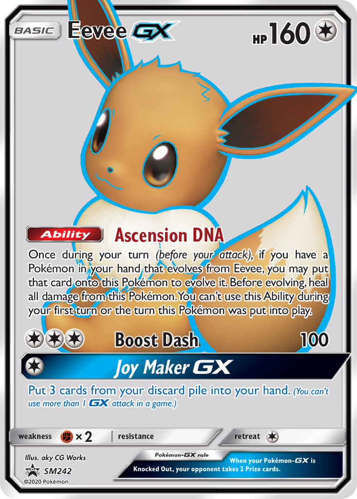 Eevee GX (SM242) [Sun & Moon: Black Star Promos] | Silver Goblin