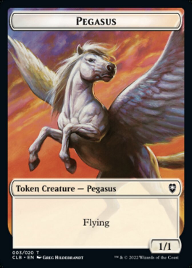 Pegasus Token [Commander Legends: Battle for Baldur's Gate Tokens] | Silver Goblin