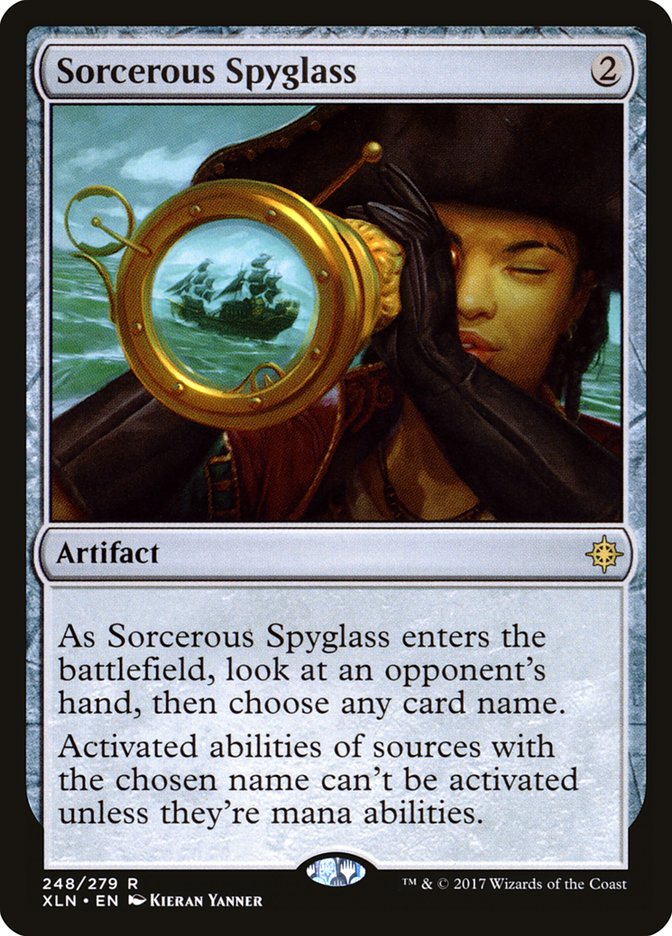 Sorcerous Spyglass [Ixalan] | Silver Goblin