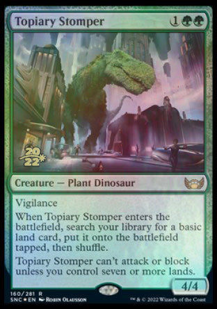 Topiary Stomper [Streets of New Capenna Prerelease Promos] | Silver Goblin