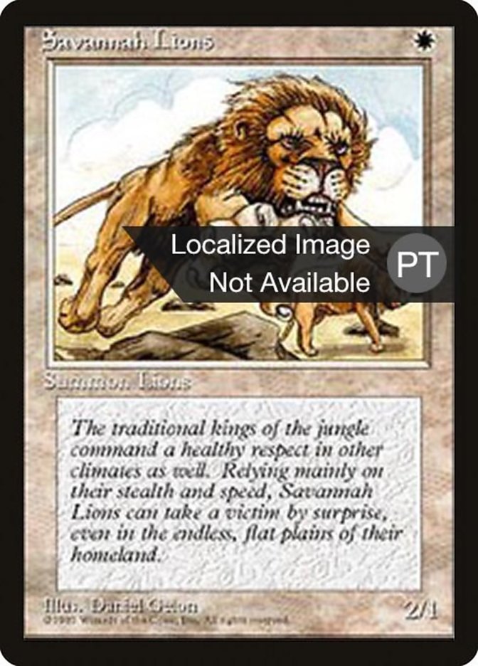 Savannah Lions [Fourth Edition (Foreign Black Border)] | Silver Goblin