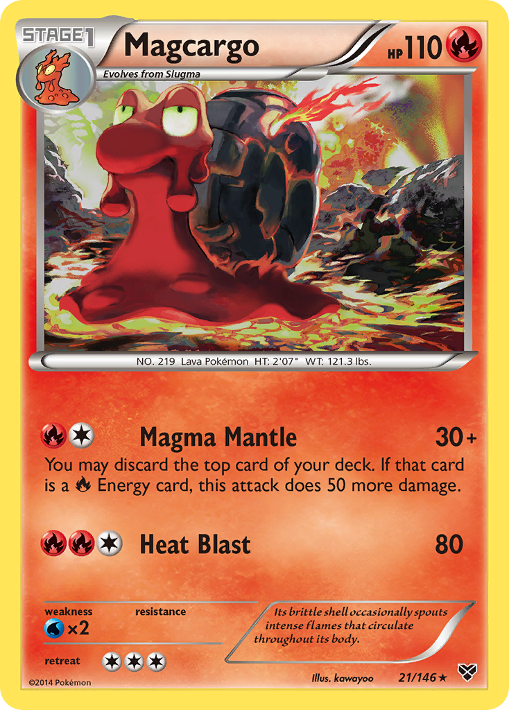 Magcargo (21/146) [XY: Base Set] | Silver Goblin