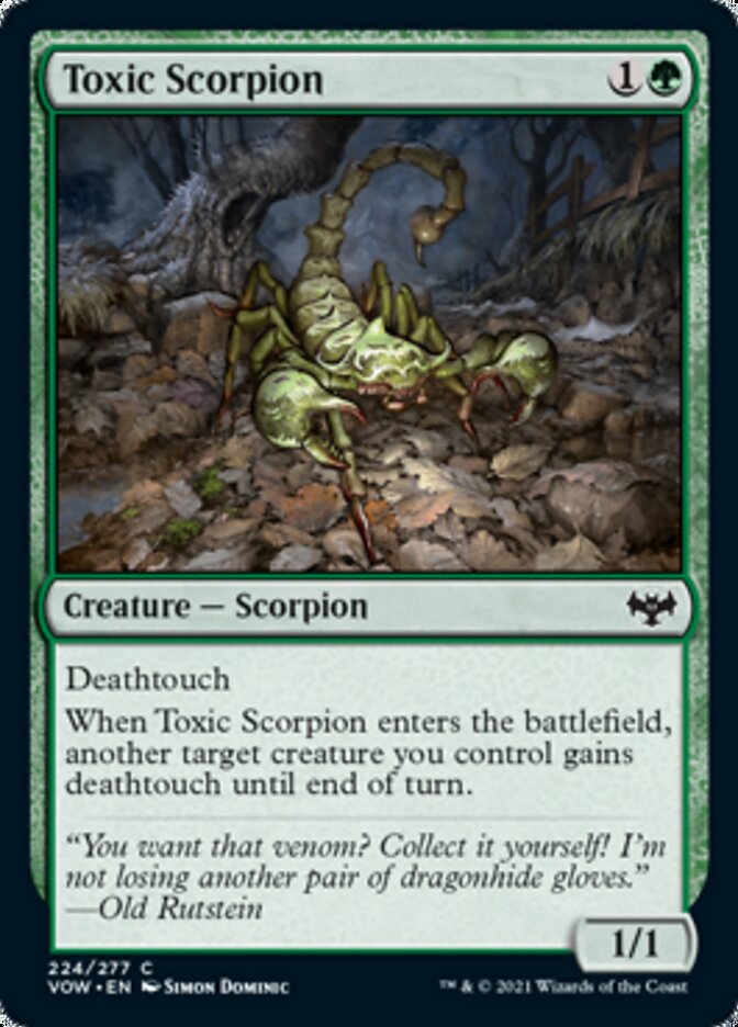 Toxic Scorpion [Innistrad: Crimson Vow] | Silver Goblin