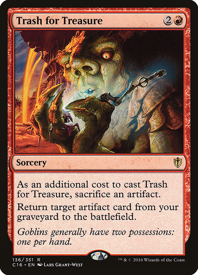 Trash for Treasure [Commander 2016] | Silver Goblin