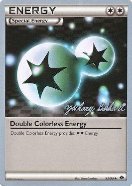 Double Colorless Energy (92/99) (CMT - Zachary Bokhari) [World Championships 2012] | Silver Goblin