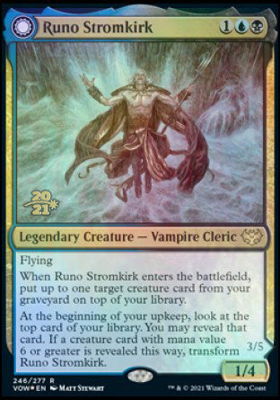 Runo Stromkirk // Krothuss, Lord of the Deep [Innistrad: Crimson Vow Prerelease Promos] | Silver Goblin