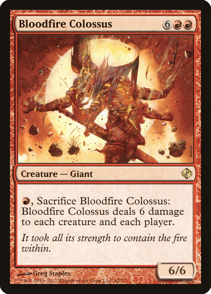 Bloodfire Colossus [Duel Decks: Venser vs. Koth] | Silver Goblin