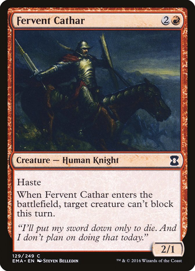 Fervent Cathar [Eternal Masters] | Silver Goblin