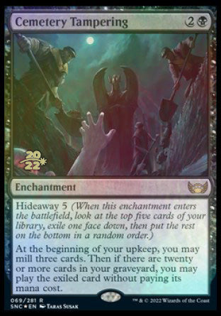 Cemetery Tampering [Streets of New Capenna Prerelease Promos] | Silver Goblin