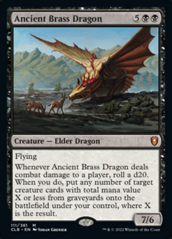Ancient Brass Dragon [Commander Legends: Battle for Baldur's Gate] | Silver Goblin