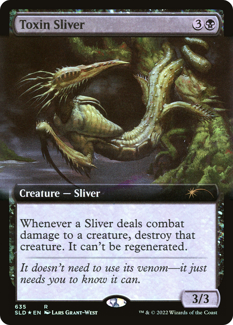 Toxin Sliver (Extended Art) [Secret Lair Drop Promos] | Silver Goblin