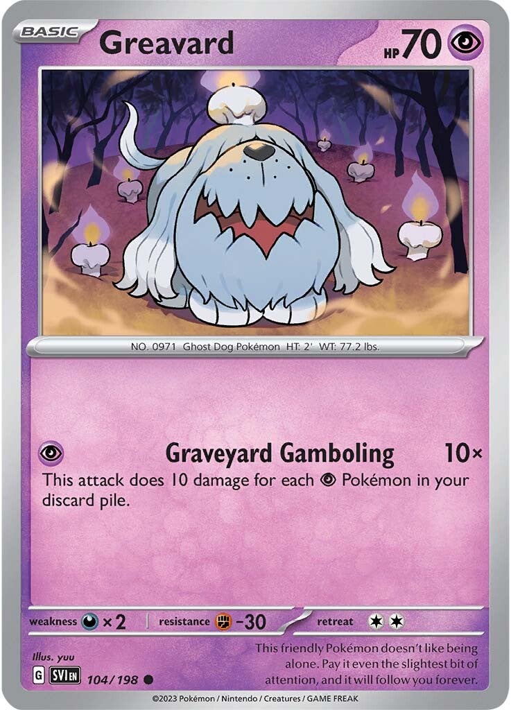 Greavard (104/198) [Scarlet & Violet: Base Set] | Silver Goblin