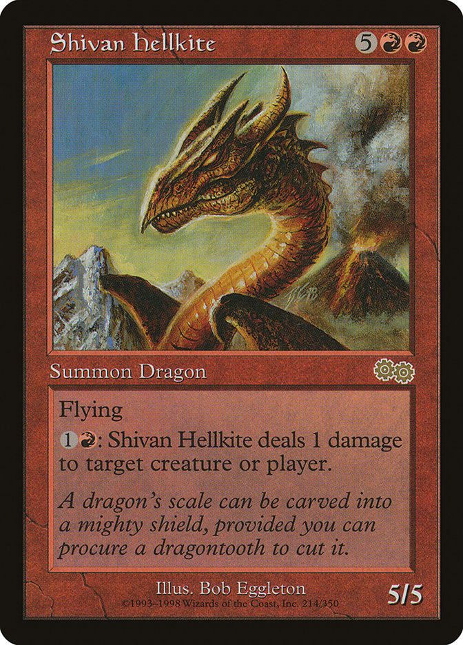 Shivan Hellkite [Urza's Saga] | Silver Goblin