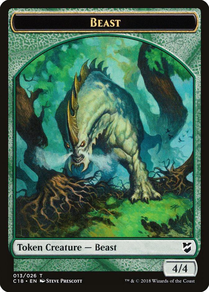 Beast Token (013/026) [Commander 2018 Tokens] | Silver Goblin