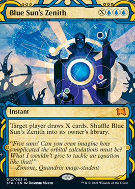 Blue Sun's Zenith (Foil Etched) [Strixhaven: School of Mages Mystical Archive] | Silver Goblin