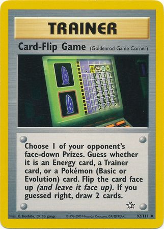 Card-Flip Game (92/111) [Neo Genesis Unlimited] | Silver Goblin