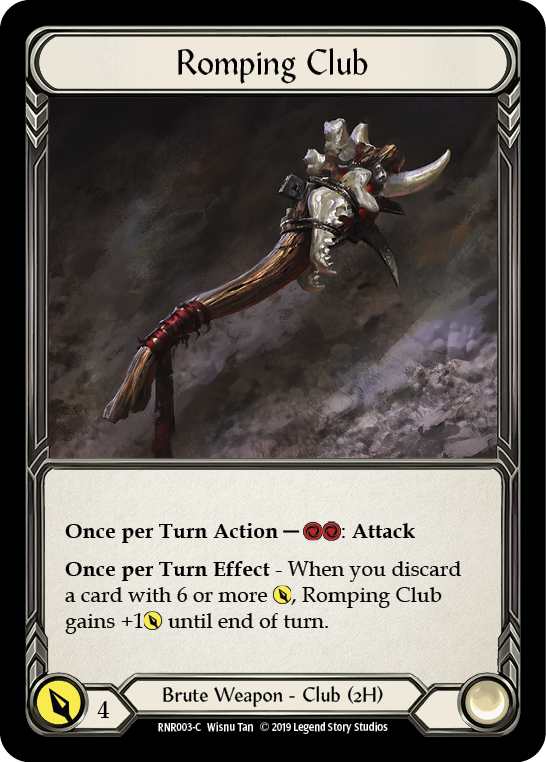 Romping Club [RNR003-C] (Rhinar Hero Deck)  1st Edition Normal | Silver Goblin