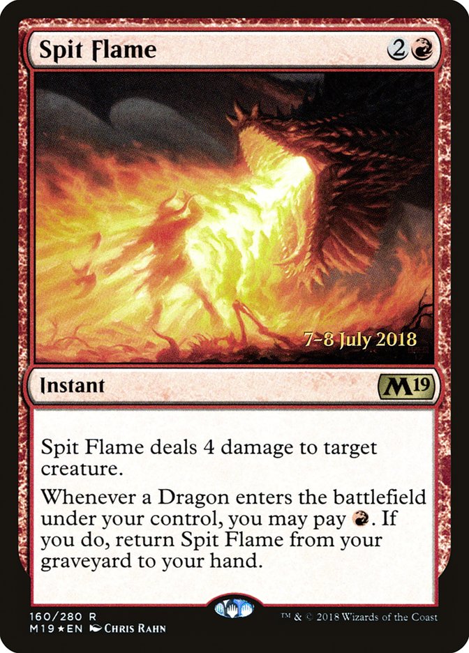 Spit Flame [Core Set 2019 Prerelease Promos] | Silver Goblin