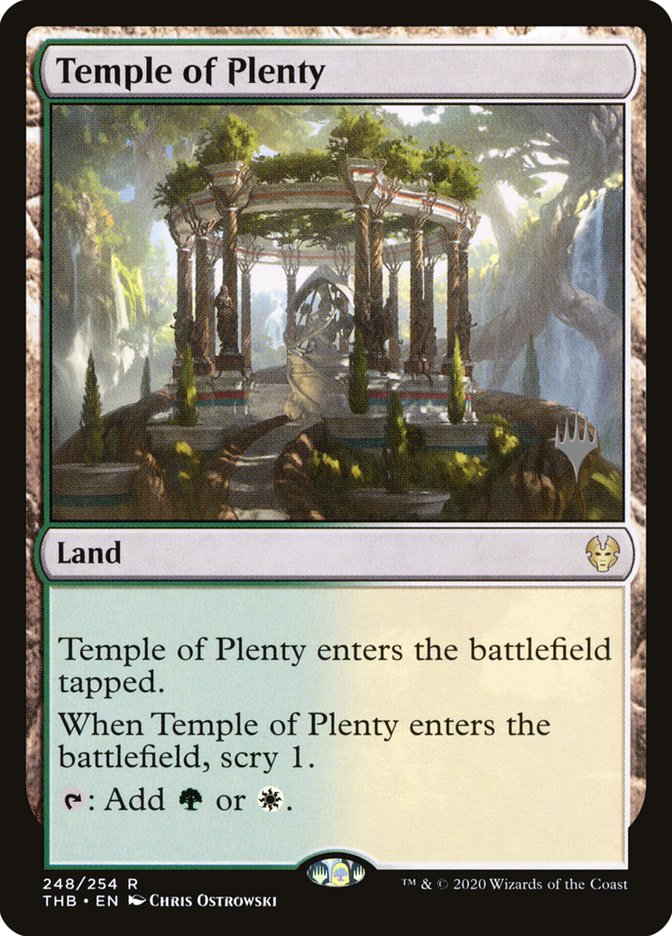 Temple of Plenty (Promo Pack) [Theros Beyond Death Promos] | Silver Goblin