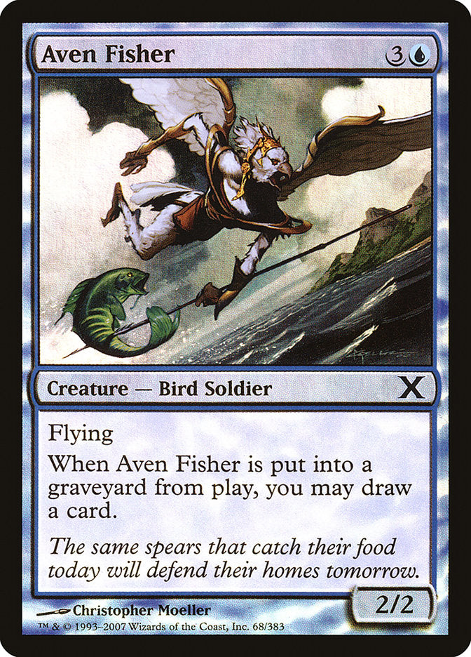 Aven Fisher (Premium Foil) [Tenth Edition] | Silver Goblin