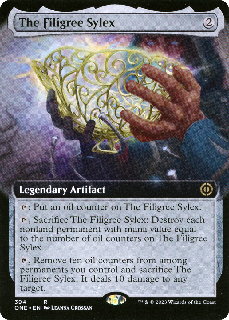 The Filigree Sylex (Extended Art) [Phyrexia: All Will Be One] | Silver Goblin