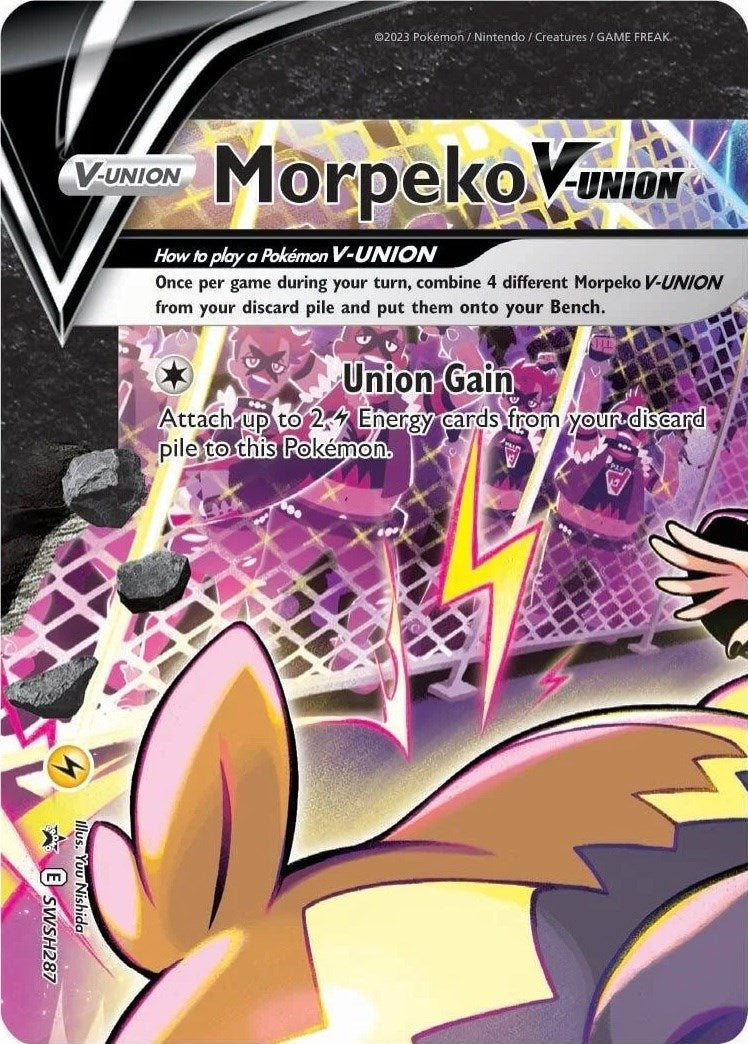 Morpeko V-Union (SWSH287) [Sword & Shield: Black Star Promos] | Silver Goblin