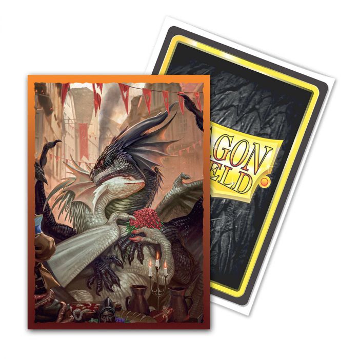 Dragon Shield Brushed Art: Valentine Dragons 2021 [100ct] | Silver Goblin