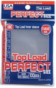 KMC Perfect Fit Sleeves - Full Size (89 x 64mm) - (100 ct) | Silver Goblin