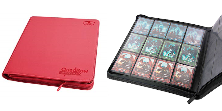 Ultimate Guard QuadRow Zipfolio -  Red | Silver Goblin