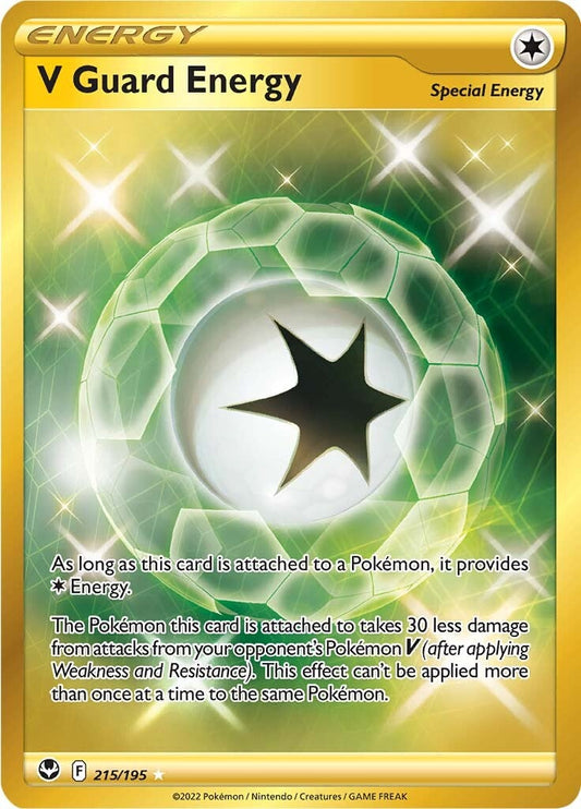V Guard Energy (Gold) (215) Holofoil - Silver Tempest