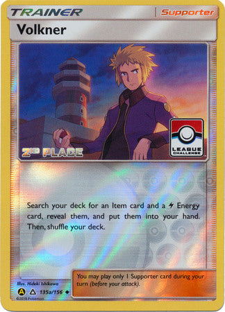 Volkner (League Challenge) [2nd Place] (135a) Reverse Holofoil - League & Championship Cards
